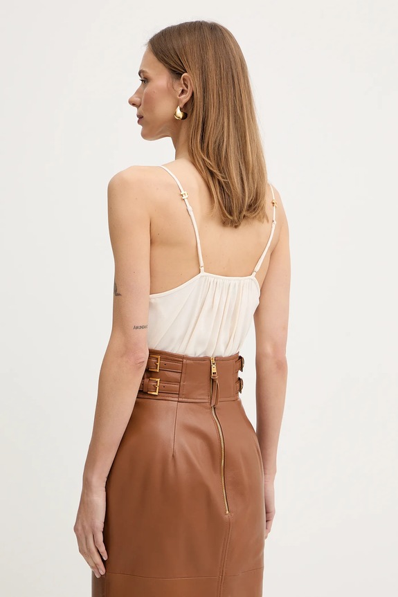 Ρούχα Κορμάκι Elisabetta Franchi BO01461E2 μπεζ