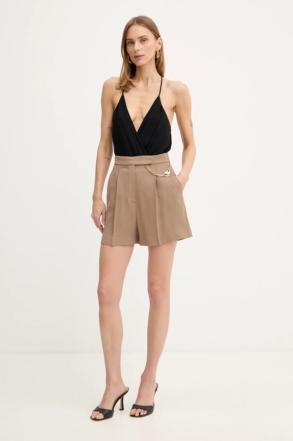Κορμάκι Elisabetta Franchi BO01461E2 μαύρο SS26