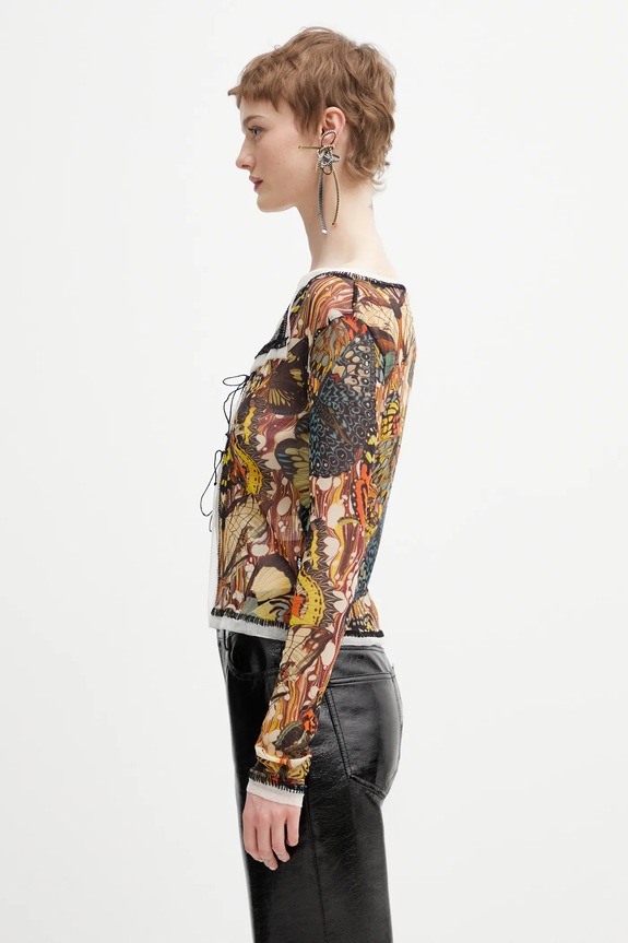 Blúzka Jean Paul GAULTIER Papillon 26.01.W.TO449.M020P viacfarebná SS26