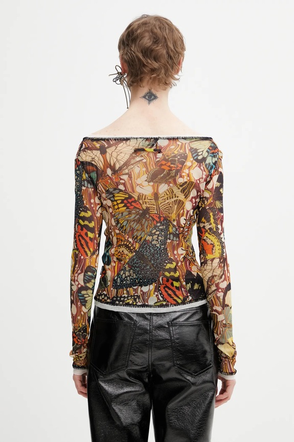 Oblečenie Blúzka Jean Paul GAULTIER Papillon 26.01.W.TO449.M020P viacfarebná