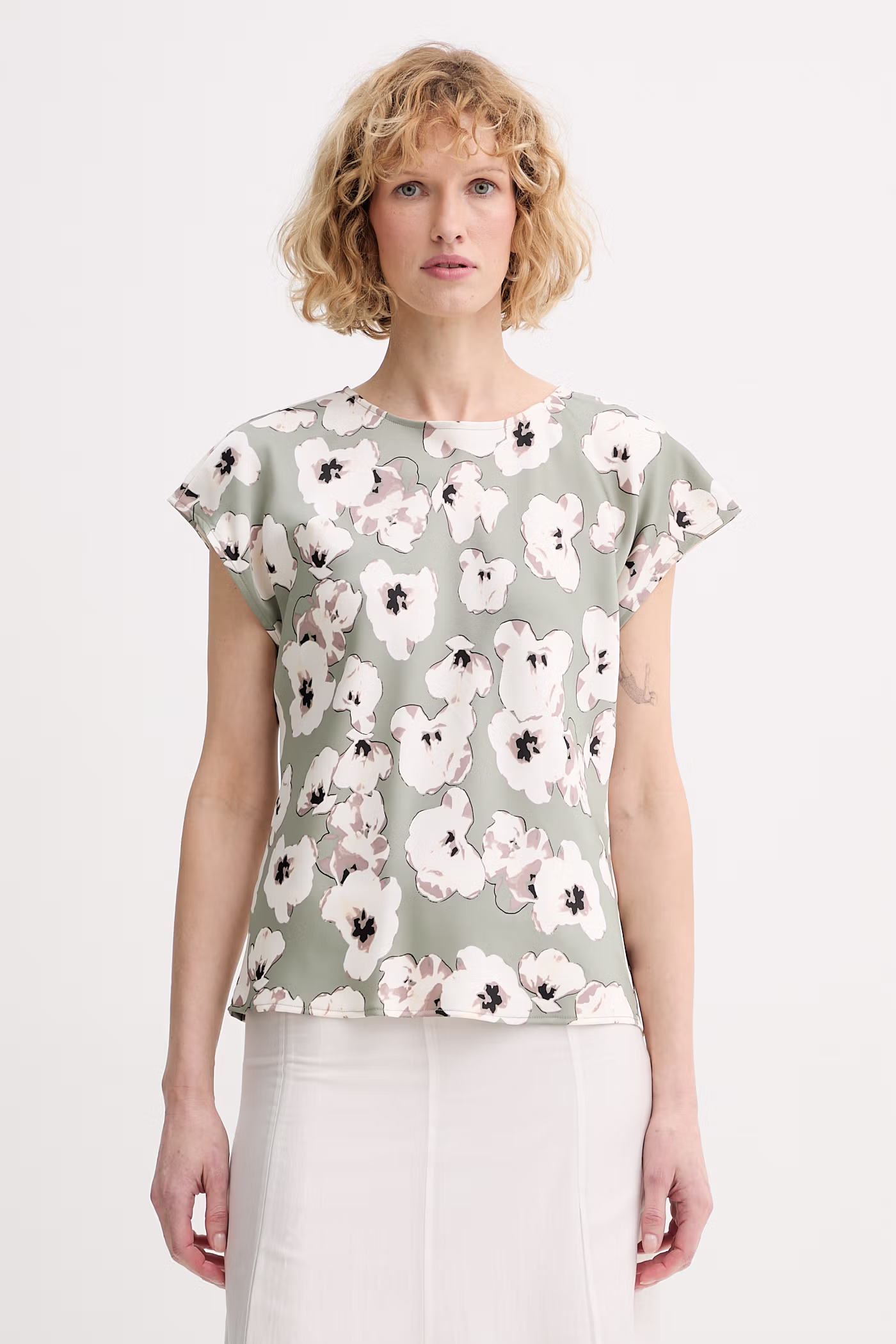 Calvin Klein blúzka dámska zelená LV044F148G