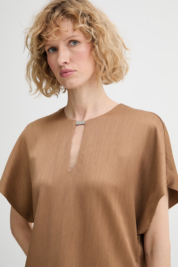 Calvin Klein blúzka dámska hnedá LV044F150G