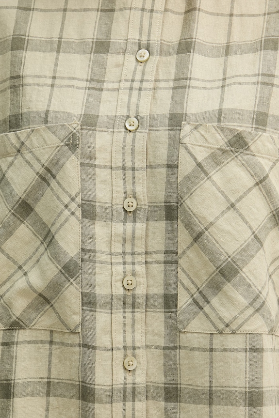 Barbour cămașă pentru femei, din in Orla LSH1732 verde
