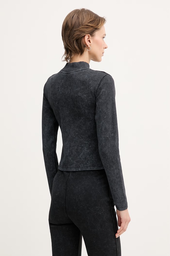 Îmbrăcăminte Alpha Industries longsleeve damă bumbac cu elastan World Cut Out Longsleeve W 266090 gri