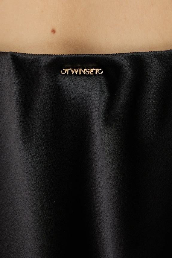 Μπλουζάκι Twinset 261TP2254 μαύρο