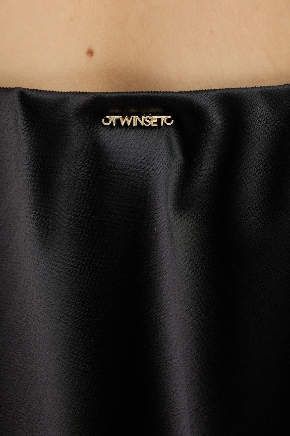 Μπλουζάκι Twinset 261TP2254 μαύρο