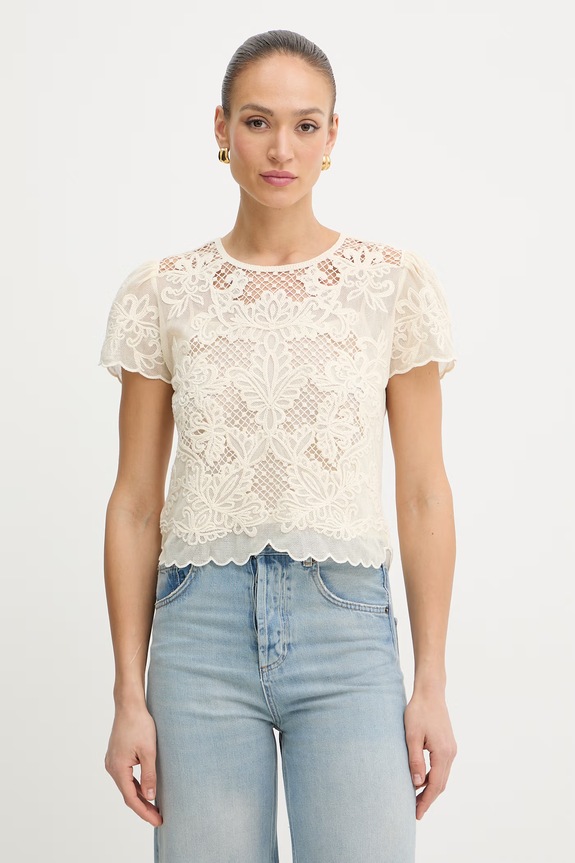 Twinset bluzka damska beżowy 261TP2581