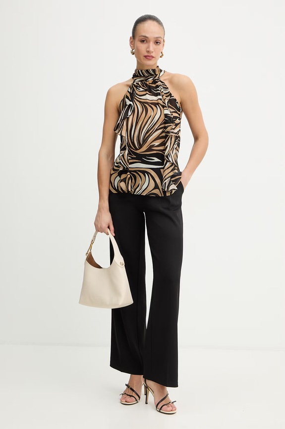 Μπλουζάκι Twinset 261LB2FCC καφέ SS26