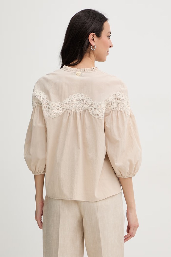 Abbigliamento Twinset Camicetta da donna in cotone 261LM2DAA beige