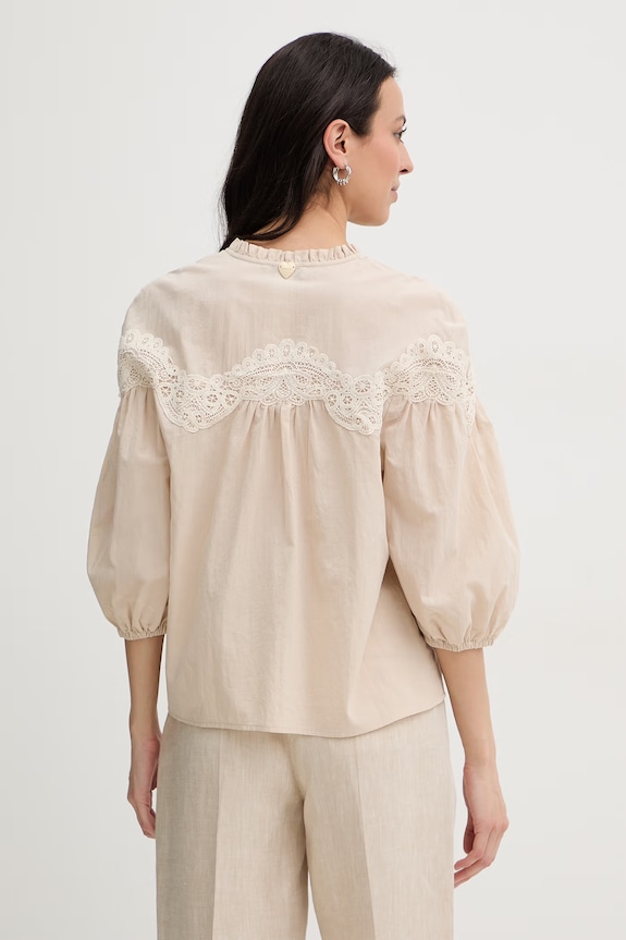 Abbigliamento Twinset Camicetta da donna in cotone 261LM2DAA beige