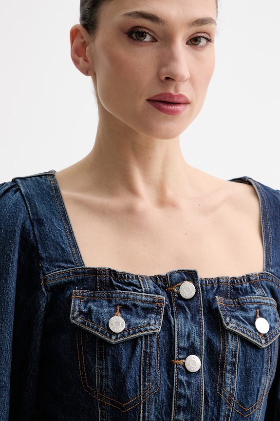 Gestuz koszula damska jeansowa granatowy 10911020