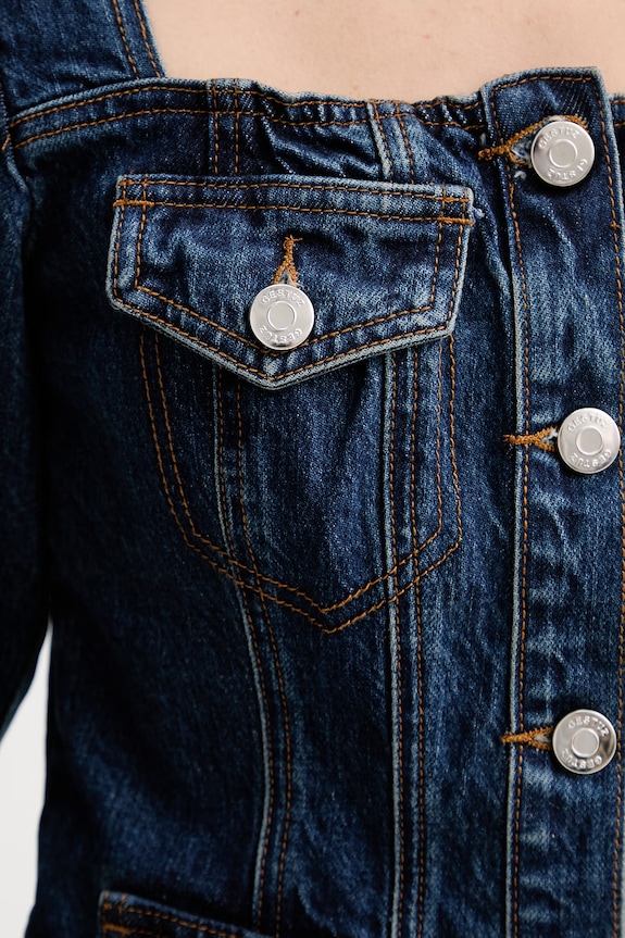 Gestuz koszula damska jeansowa 10911020 granatowy