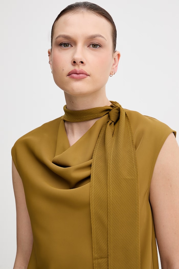 Sisley bluză pentru femei verde 5SLFLQ0AS