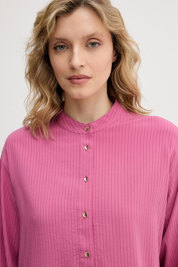United Colors of Benetton bluză pentru femei, din vâscoză roz 5X0VDQ0DD