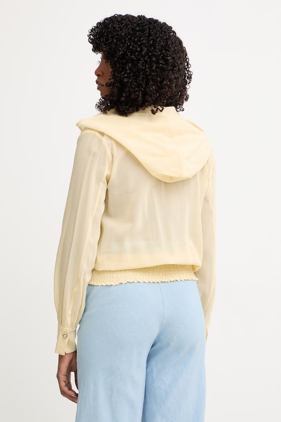 Ρούχα Pinko μπλούζα Γυναικεία με βισκόζη 106848.A3B2 κίτρινο