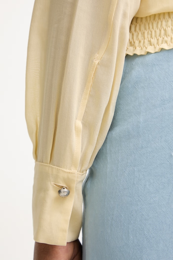 Pinko μπλούζα Γυναικεία με βισκόζη 106848.A3B2 κίτρινο