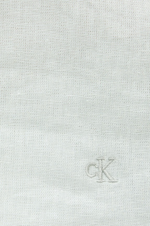 Calvin Klein Jeans blúzka s ramienkami dámska s ľanom LV047F119G tyrkysová