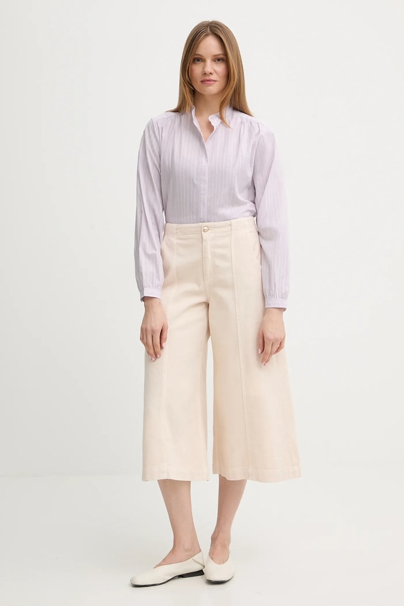 Bavlněná košile Marc O'Polo 5000013034 růžová SS26