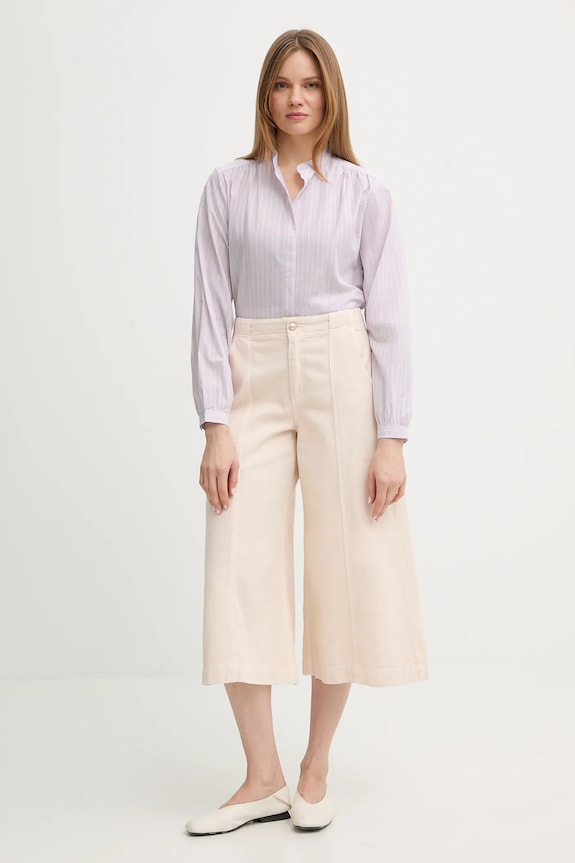 Bavlněná košile Marc O'Polo 5000013034 růžová SS26