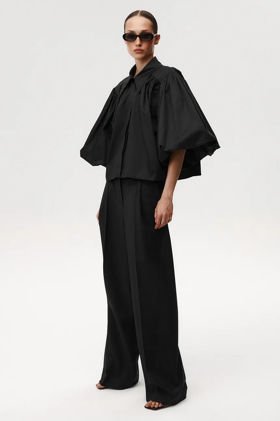 Undress Code bluză din bumbac Buonasera Shirt 1194 negru SS26