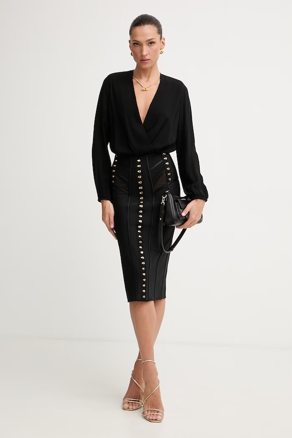 Elisabetta Franchi body dámské CB00762E2 černá SS26