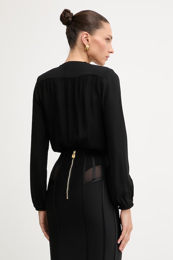 Oblečení Elisabetta Franchi body dámské CB00762E2 černá