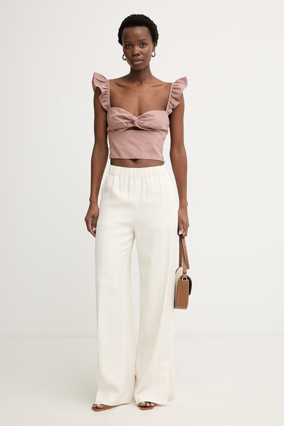 Guess top pentru femei, cu modal ROSSANA W6GH92.W2383 maro SS26