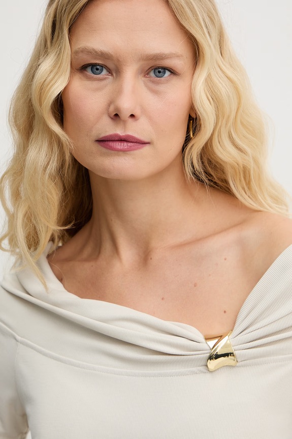 Guess blúzka dámska z modalu BRIGITTE béžová W6GP12.K2935
