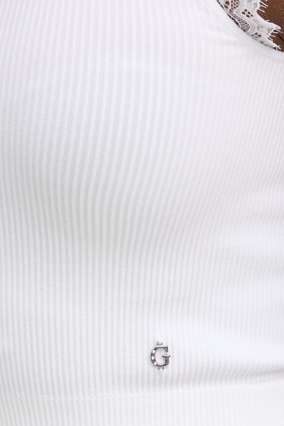 Guess crop top damski MILLIE W6GZ01.Z0606 biały