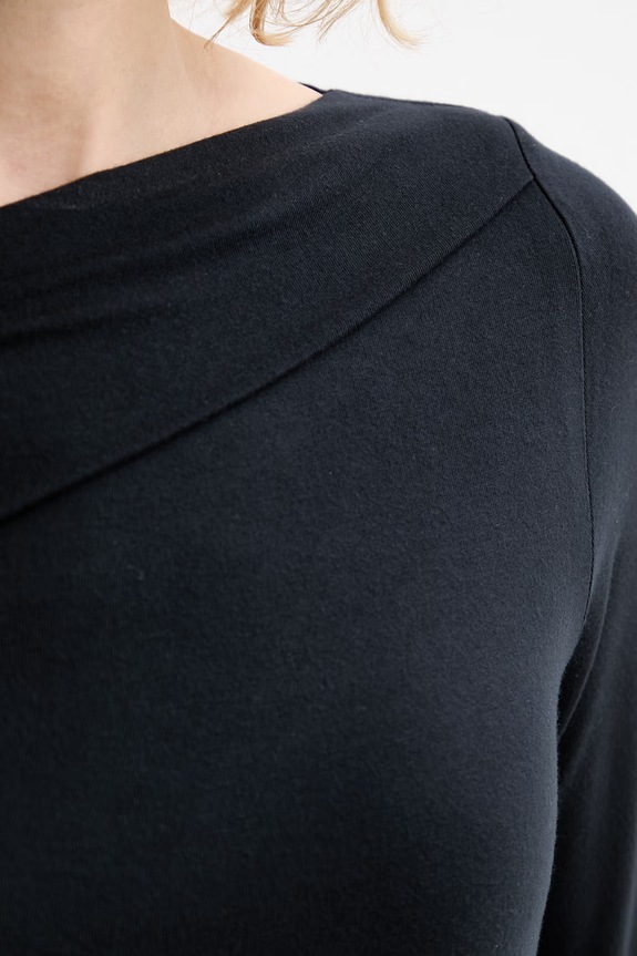 Μακρυμάνικο Levi's OFF SHOULDER LS 005IT σκούρο μπλε