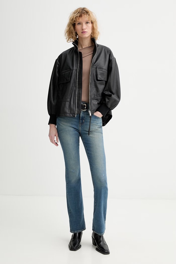 Μακρυμάνικο Levi's OFF SHOULDER LS 005IT καφέ SS26