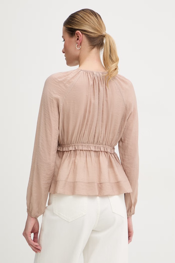 Odzież Gaudi bluzka damska z wiskozy 611FD45032 beżowy