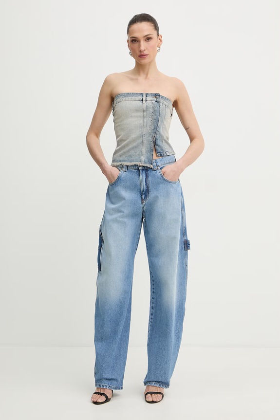 Armani Exchange dámske rifľové XW002133.AF19656 modrá SS26
