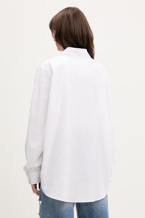 Ρούχα HUGO Blue πουκάμισο γυναικείο Elisana_B 50559860 λευκό