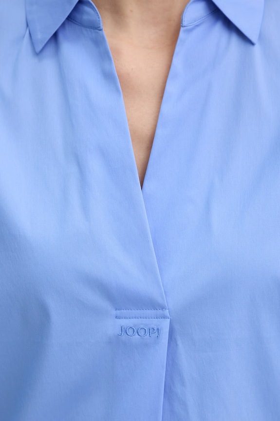 Joop! blúzka dámska s bavlnou 30101364 modrá