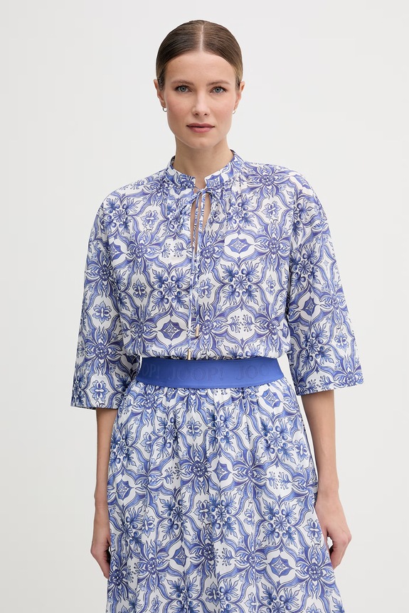 Joop! bluza za žene od pamuka plava 30102131