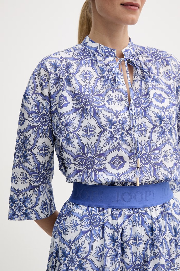 Joop! bluza za žene od pamuka plava 30102131