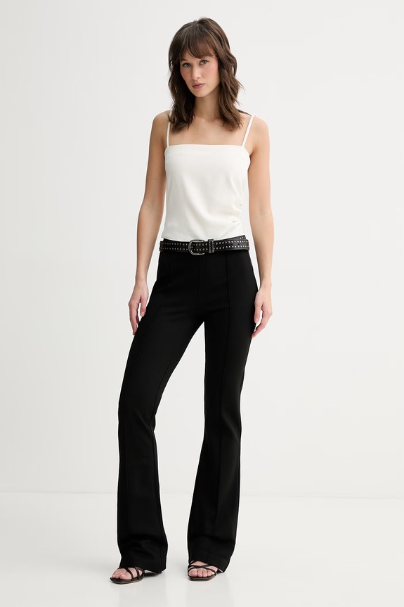 Dámsky top s viskózou HUGO Cabivea 50559167 béžová SS26