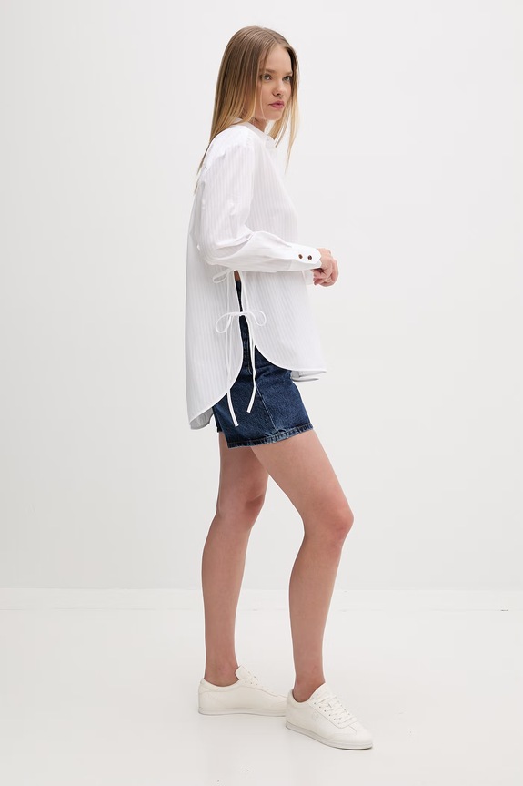 HUGO cămașă pentru femei, din bumbac Erigeron 50559507 alb SS26