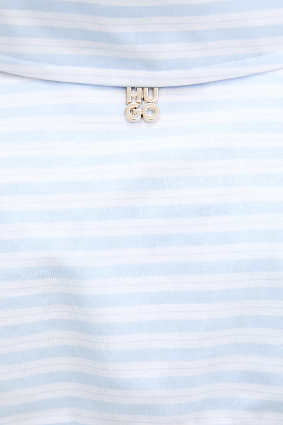 HUGO koszula damska bawełniana Eustyna 50559532 niebieski