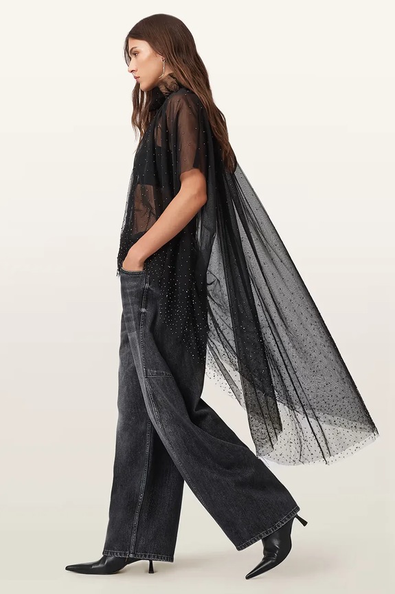 Блузка AllSaints чёрный W130PD