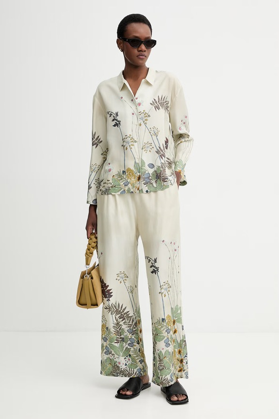 Μεταξωτό πουκάμισο MUNTHE FAIZA 261104426118 πράσινο SS26