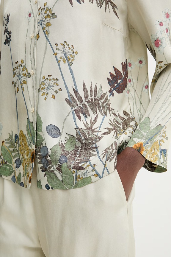 Μεταξωτό πουκάμισο MUNTHE FAIZA 261104426118 πράσινο