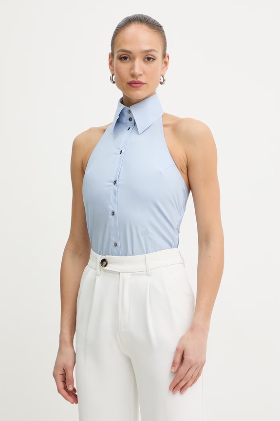 Karl Lagerfeld πουκάμισο Γυναικείο βαμβακερό μπλε B2W11007