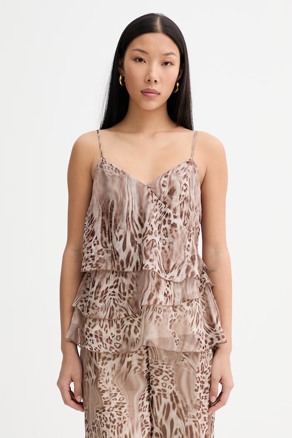 blugirl Blumarine top pentru femei bej RA6089.TS121