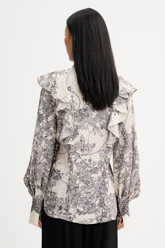 Oblečenie Blugirl Blumarine košeľa dámska RA6129.T523A béžová