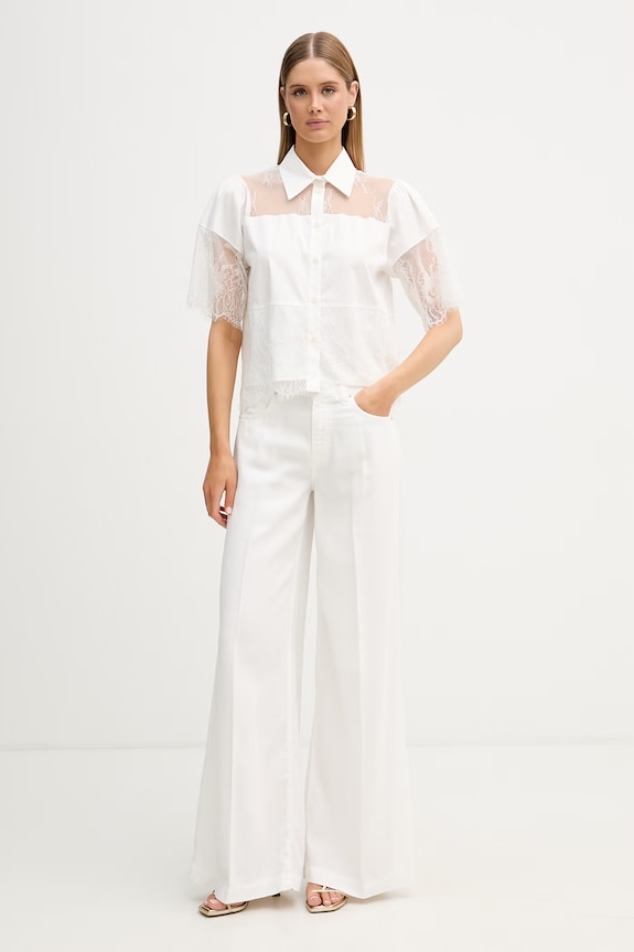 Blugirl Blumarine koszula damska bawełniana RA6142.T544A biały SS26
