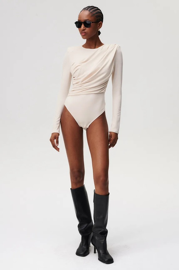 Odzież Undress Code body damskie z lyocellu American Beauty Bodysuit Classic 964 beżowy