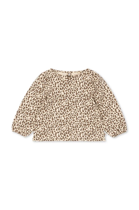 Otroška bombažna majica Konges Sløjd DREY BLOUSE GOTS Dolg pisana KS104289.PreSpring