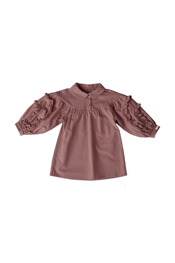 Donsje sukienka dziecięca Everoux Dress 4110100 bordowy SS26